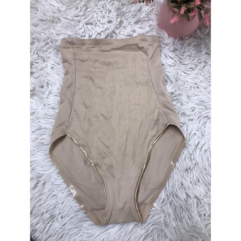 Naomi & Nicole Comfort Firm Hi Waist Brief Sz M Nude Style 775 Shapewear shaping